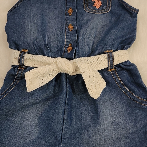 U.S. Polo Jumper with Lace Tie - Picture 3 of 5